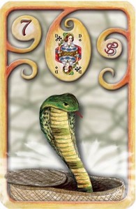 Baralho Cigano – A Serpente - Carta 7 - Linha das Águas