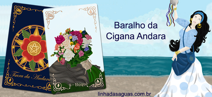 Tiragem Baralho Cigano com 9 Cartas - Linha das Águas